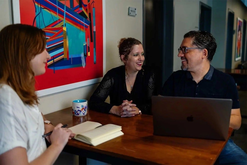 Nextiny team discussing HubSpot strategy